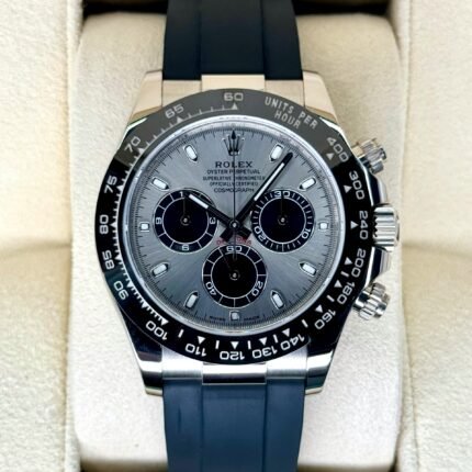 2022 Rolex Daytona 40mm 116519LN White Gold Silver Ghost Dial