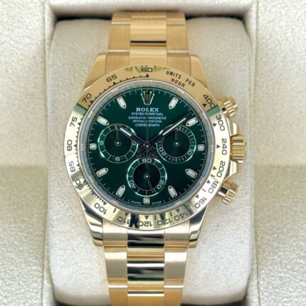 2022 Rolex Daytona “John Mayer” 40mm 116508 Yellow Gold Green Dial