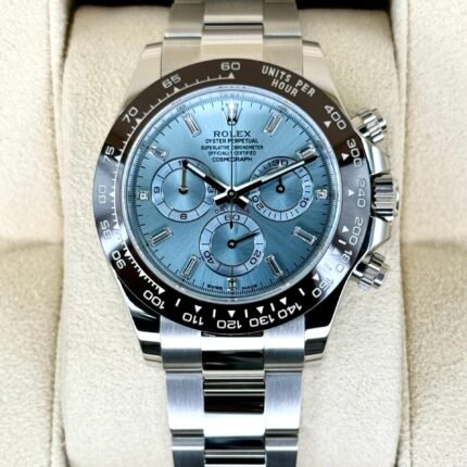 2023 Rolex Daytona 40mm 116506 Platinum Ice Blue Diamond Dial