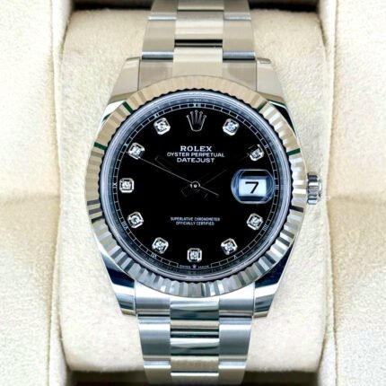 NEW 2024 Rolex Datejust 41mm 126334 Oyster Black Diamond Dial