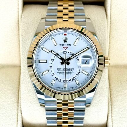 NEW 2024 Rolex Sky-Dweller 42mm 336933 Two-Tone Jubilee White Dial