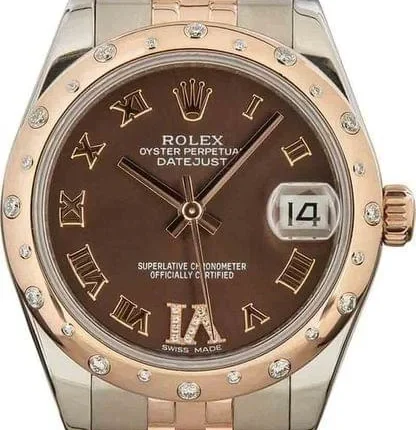 Ladies Rolex Datejust 178341 Steel & 18k Everose